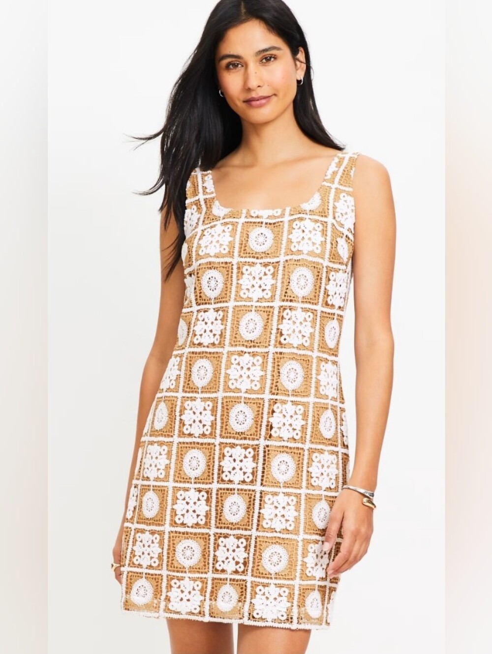LOFT- Crochet Tank Mini Dress - Picture 5 of 11